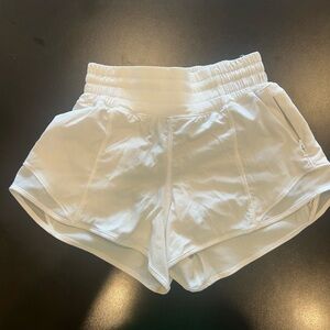 Lululemon size 0 white shorts.  Please see photo for blemish